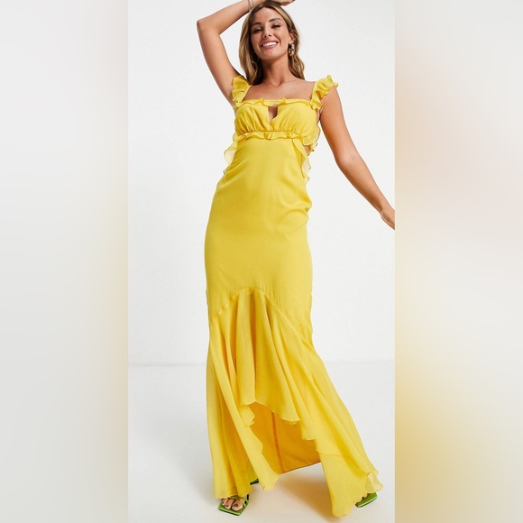 ASOS | Dresses | Asos Design Soft Maxi Dress With Ruffle Detail | Poshmark